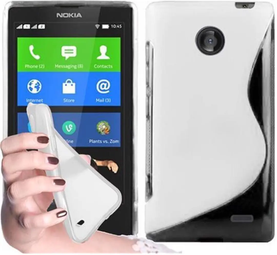 Cadorabo Hoesje geschikt voor Nokia X in SEMI-TRANSPARANT