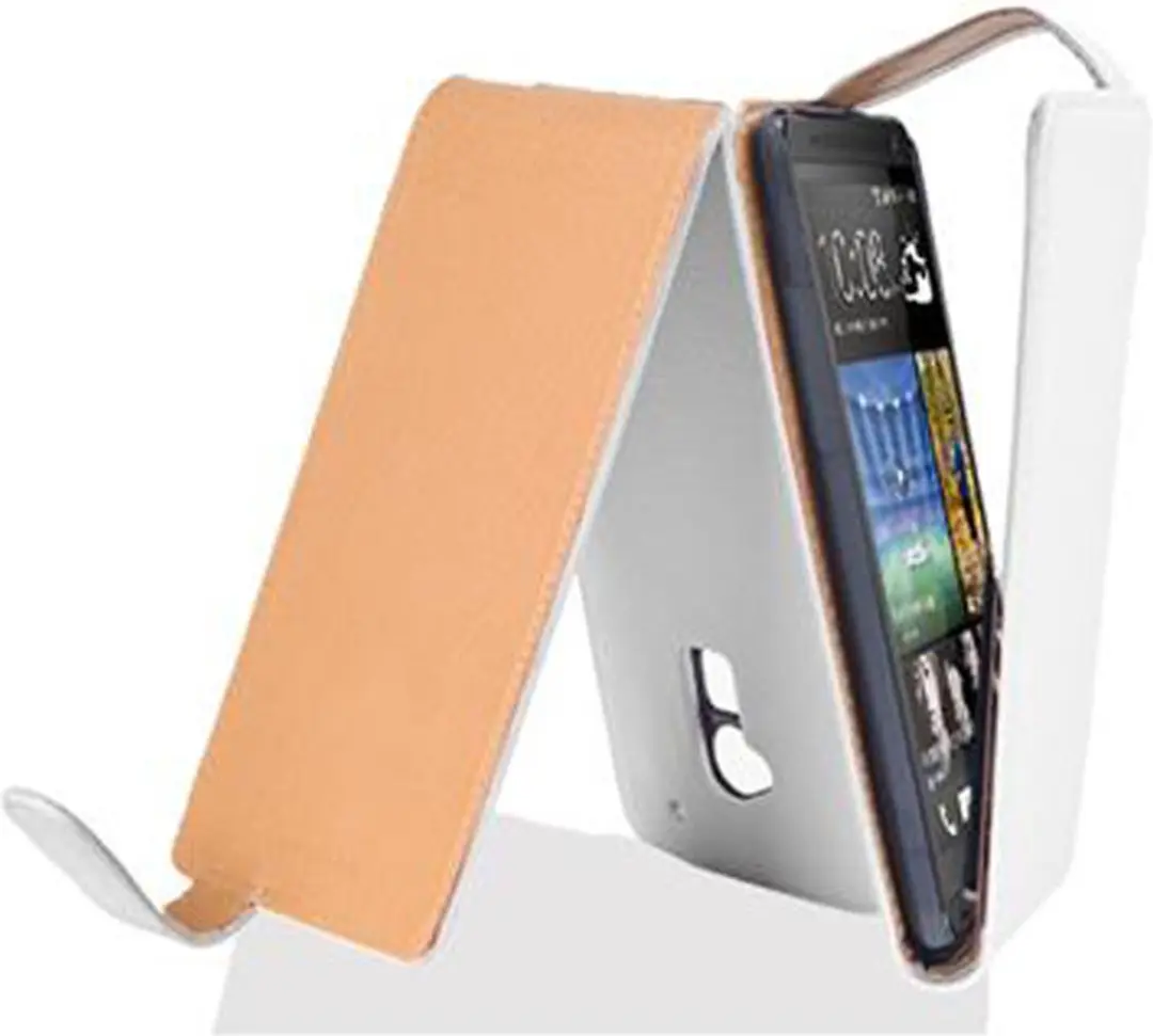 Cadorabo Hoesje geschikt voor HTC ONE MAX T6 in MAGNESIUM WIT