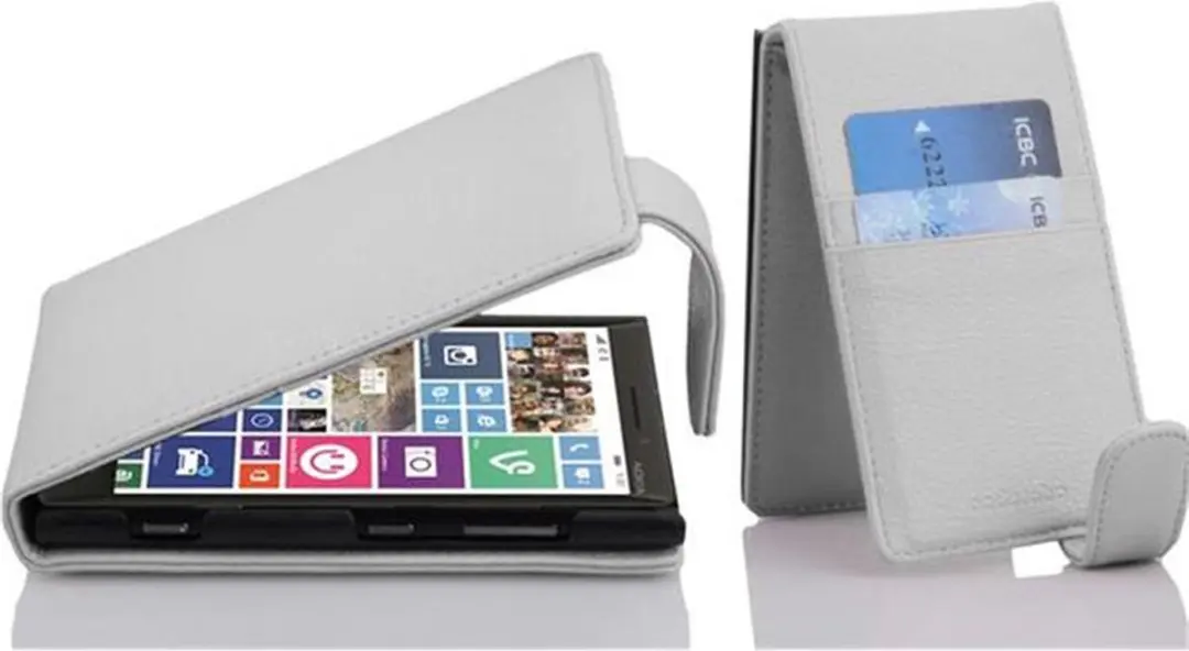 Cadorabo Hoesje geschikt voor Nokia Lumia 929 / 930 in MAGNESIUM WIT