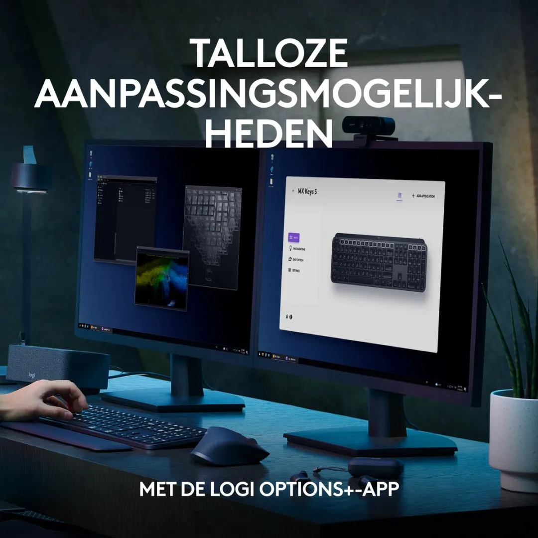 Logitech MX Keys S Plus Toetsenbord - Zwart - afbeelding 6 van 6