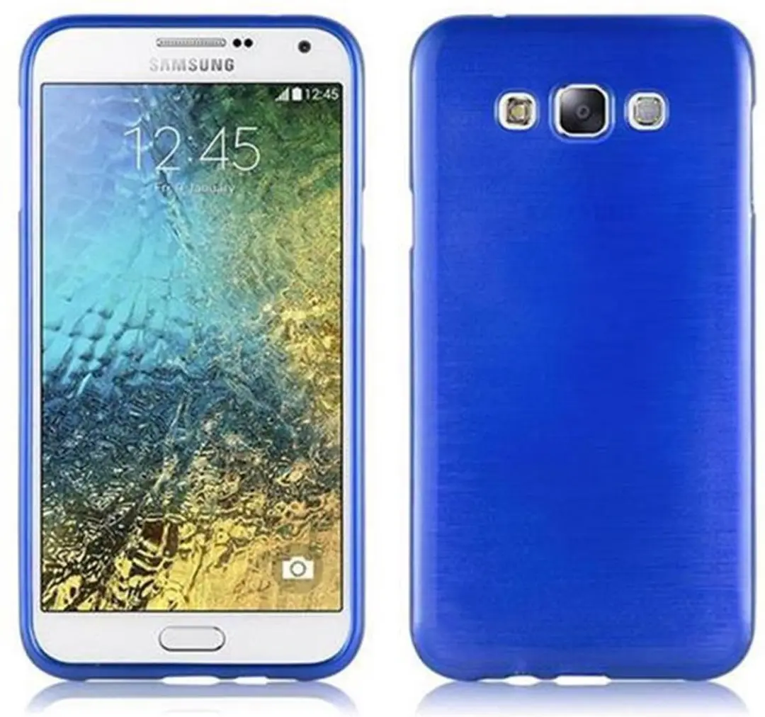 Cadorabo Hoesje geschikt voor Samsung Galaxy E7 in BLAUW