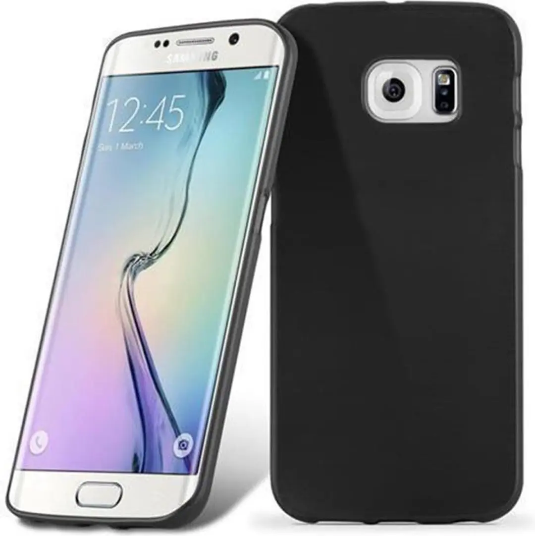 Cadorabo Hoesje geschikt voor Samsung Galaxy S6 EDGE in ZWART