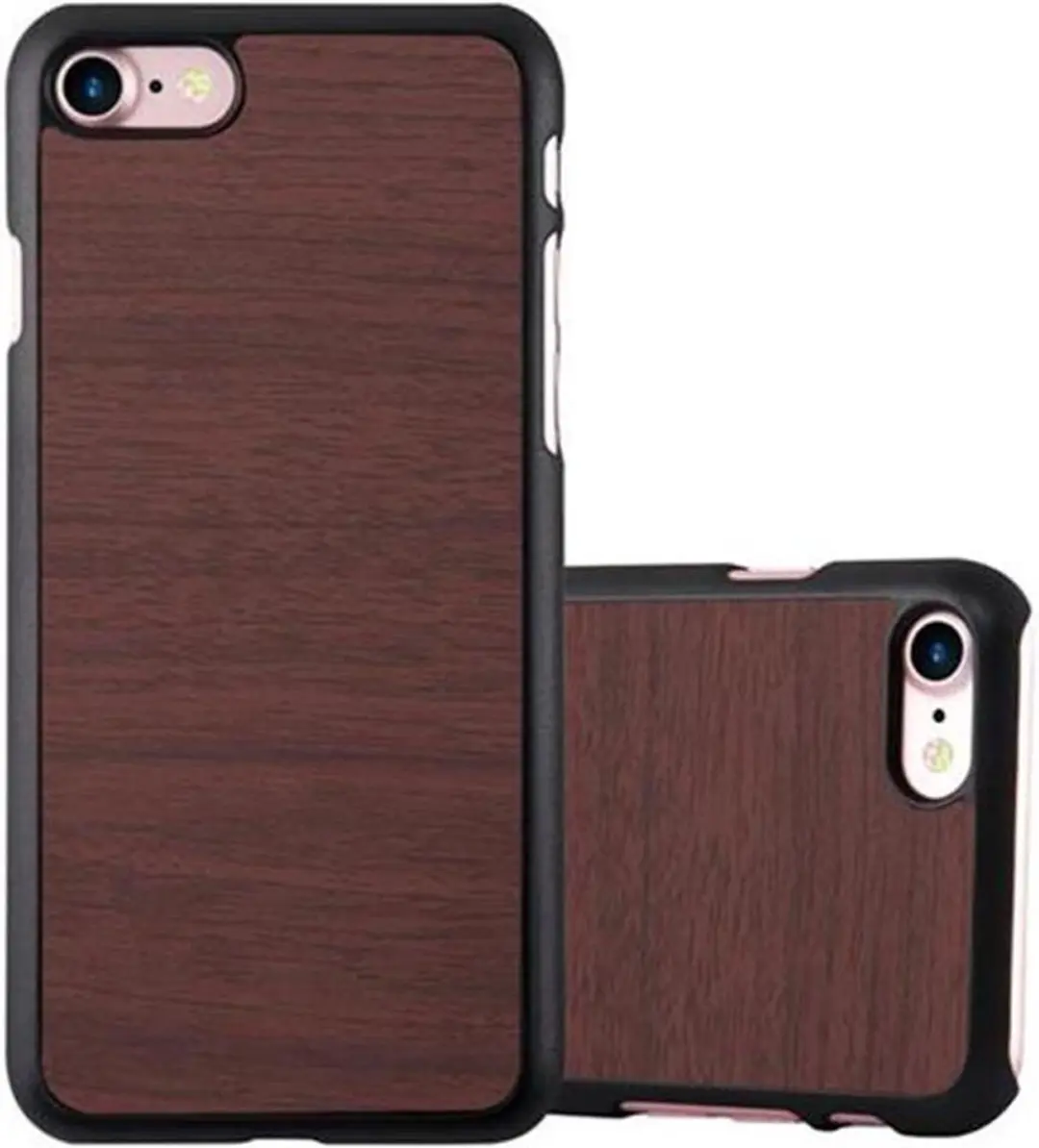 Cadorabo Hoesje geschikt voor Apple iPhone 7 / 7S / 8 / SE 2020 in WOODEN KOFFIE