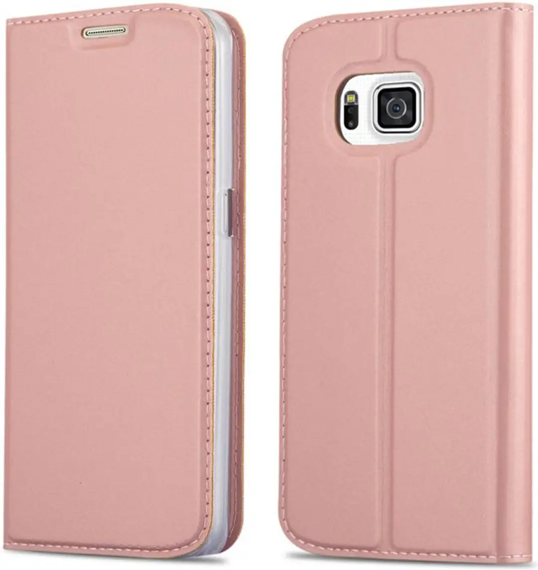 Cadorabo Hoesje geschikt voor Samsung Galaxy ALPHA in CLASSY ROSE GOUD