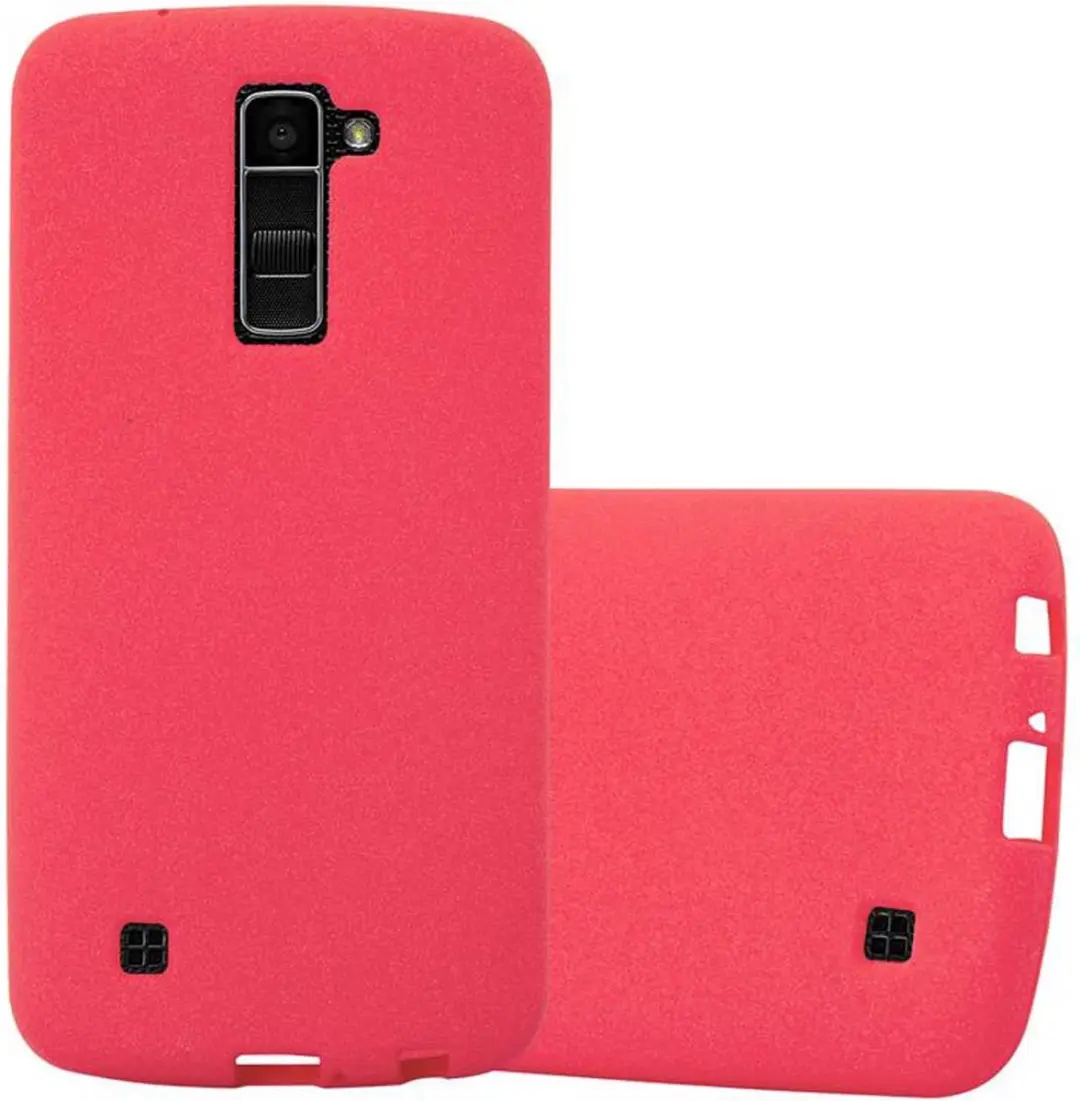 Cadorabo Hoesje geschikt voor LG K10 2016 in FROST ROOD