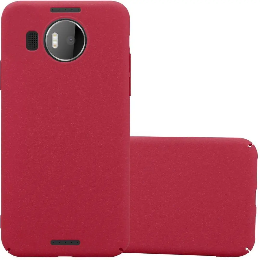 Cadorabo Hoesje geschikt voor Nokia Lumia 950 XL in FROSTY ROOD