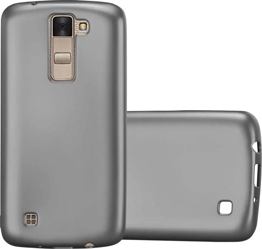 Cadorabo Hoesje geschikt voor LG K8 2016 in METALLIC GRIJS