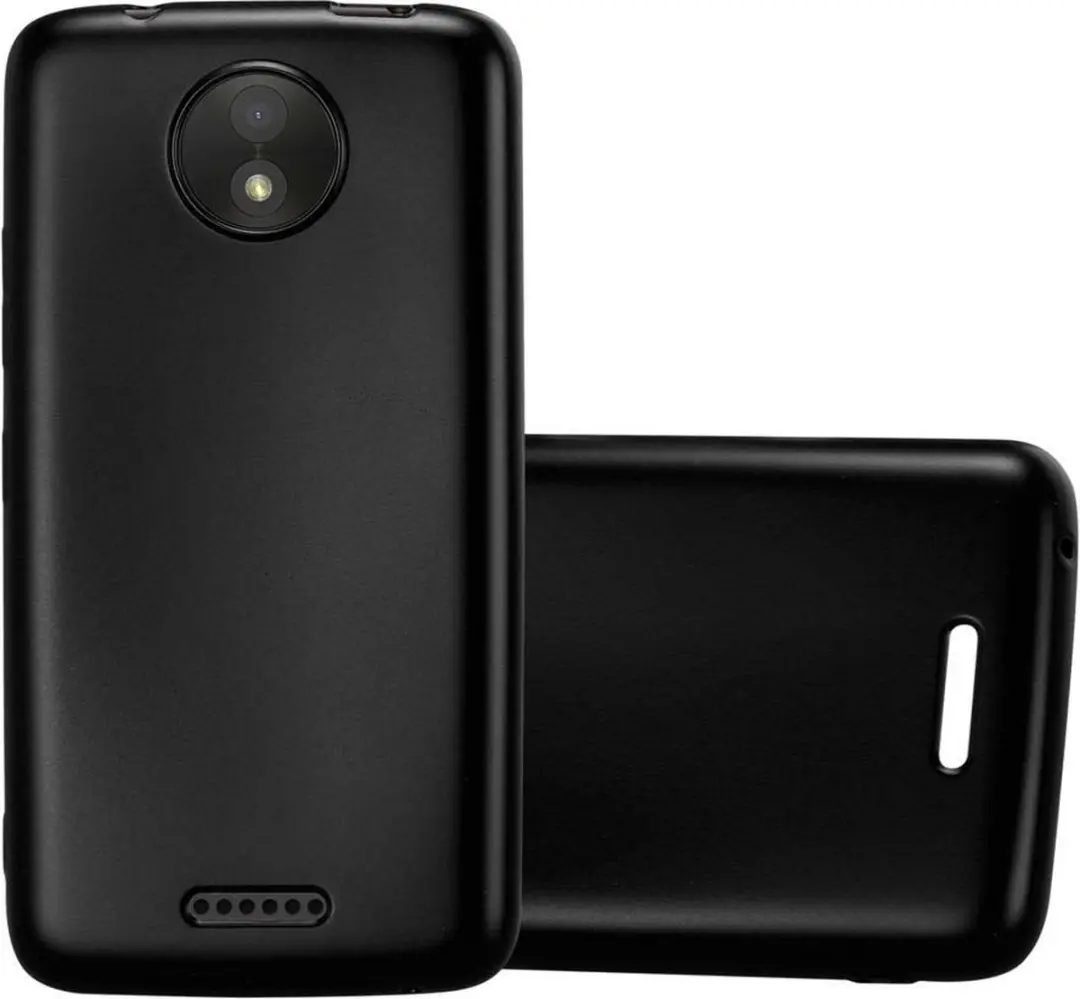 Cadorabo Hoesje geschikt voor Motorola MOTO C in METALLIC ZWART
