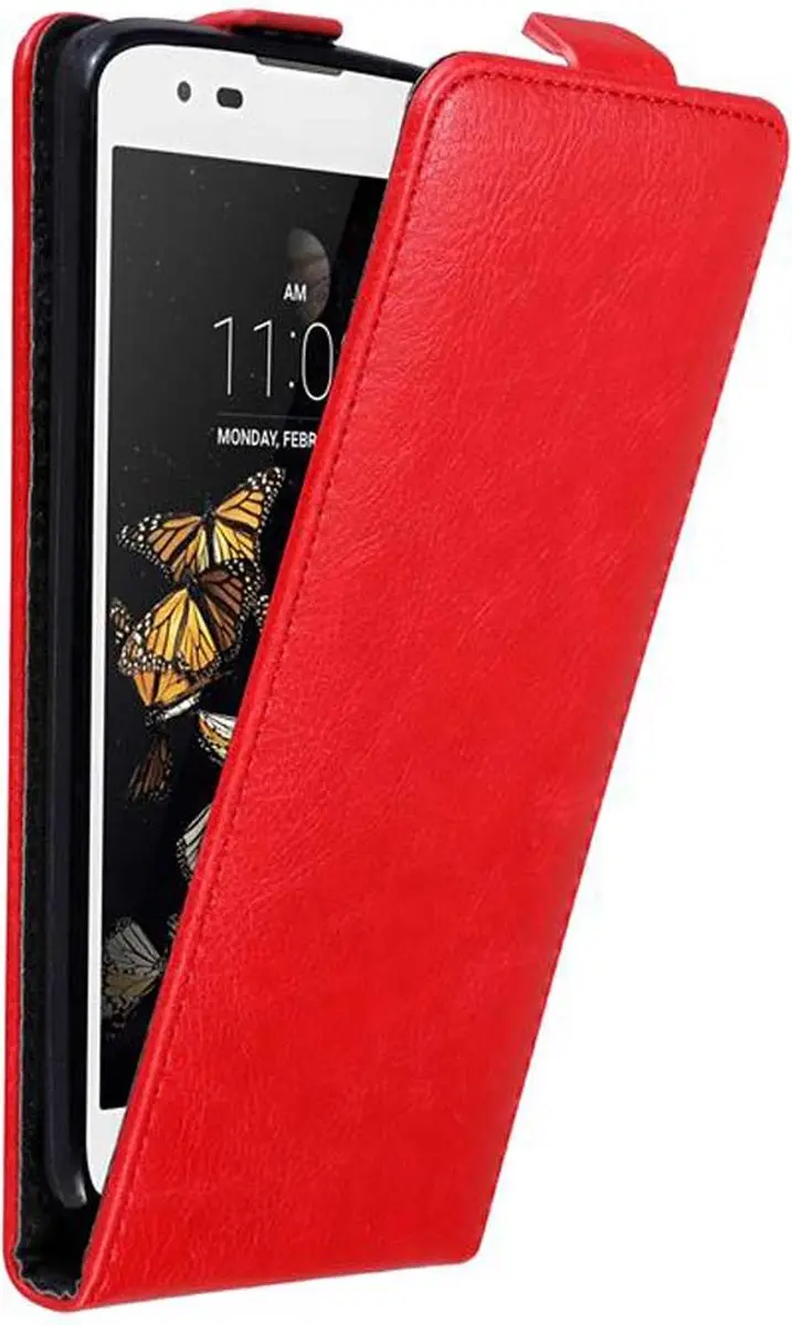 Cadorabo Hoesje geschikt voor LG K8 2016 in APPEL ROOD
