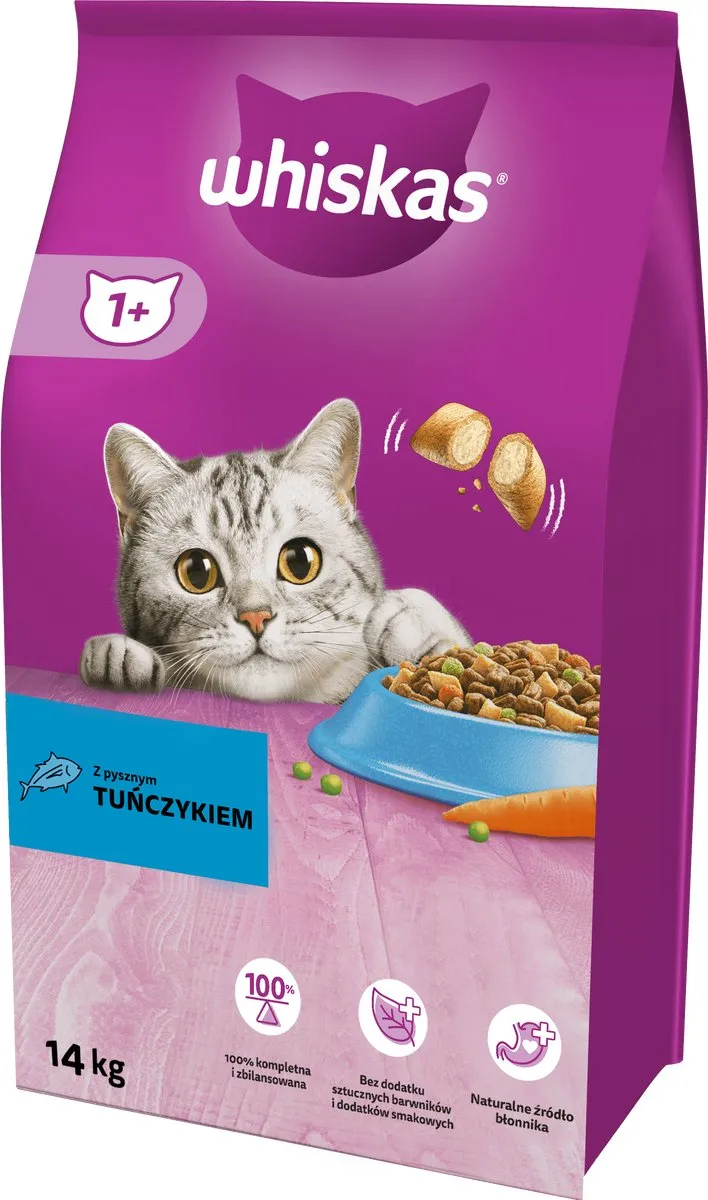 Whiskas Adult Droogvoer Tonijn & Groenten 14kg