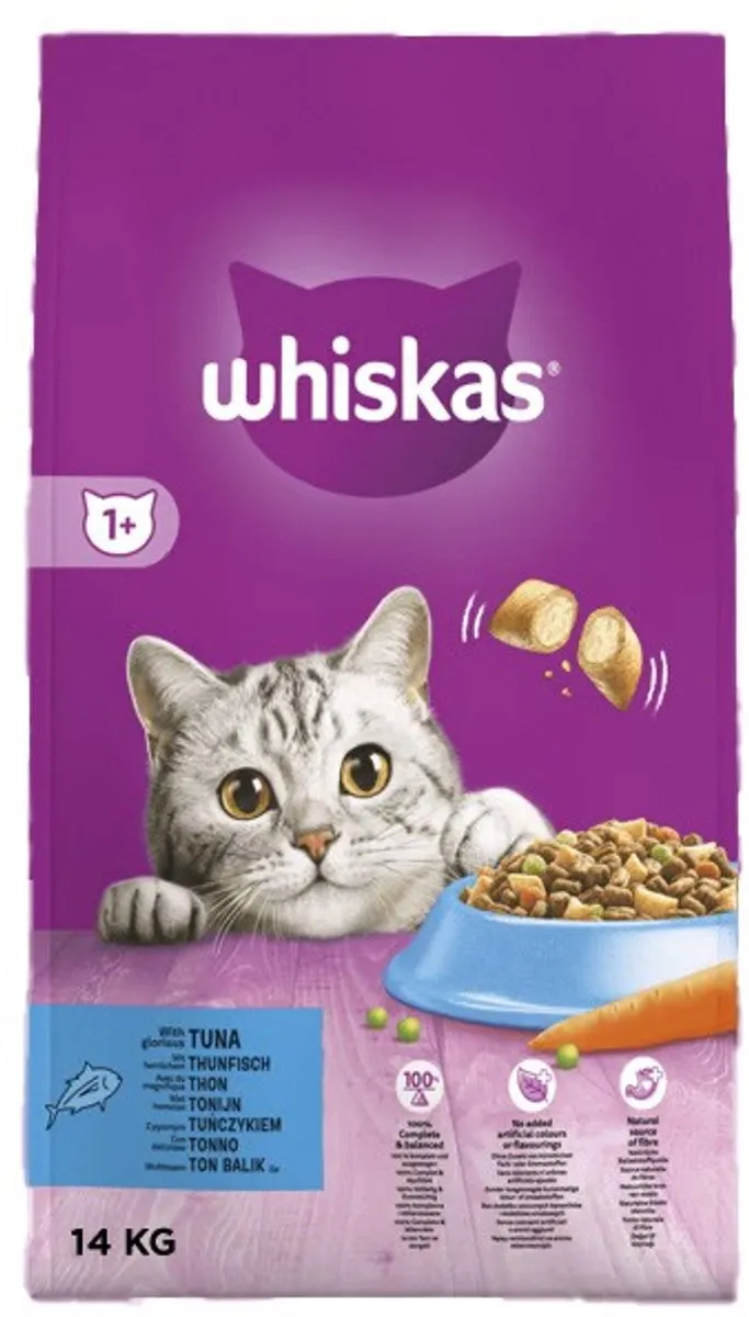 Whiskas Adult Droogvoer Tonijn & Groenten 14kg