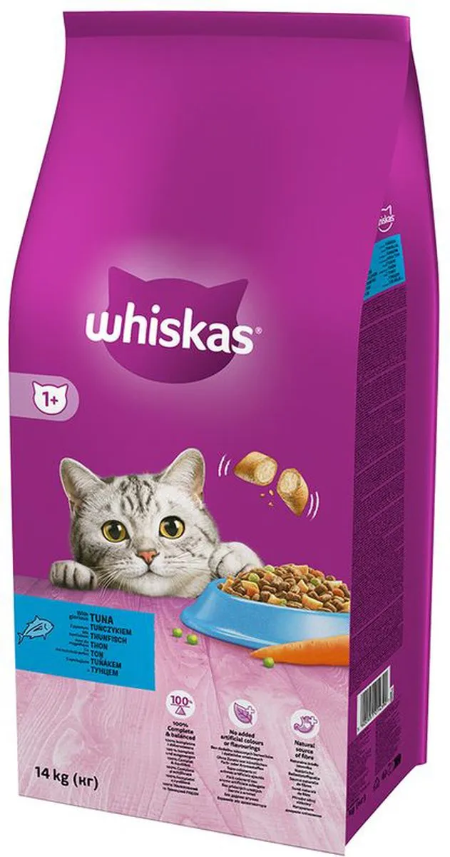 Whiskas Adult Droogvoer Tonijn & Groenten 14kg