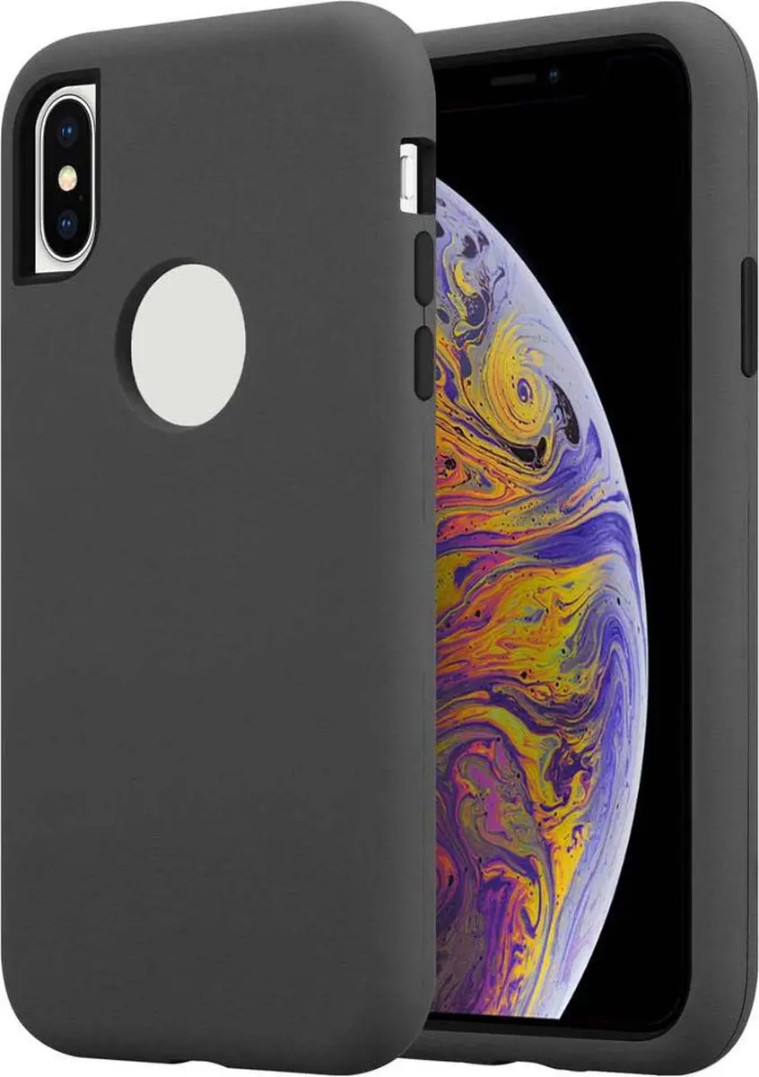 Cadorabo Hoesje geschikt voor Apple iPhone X / XS in KWART GRIJS