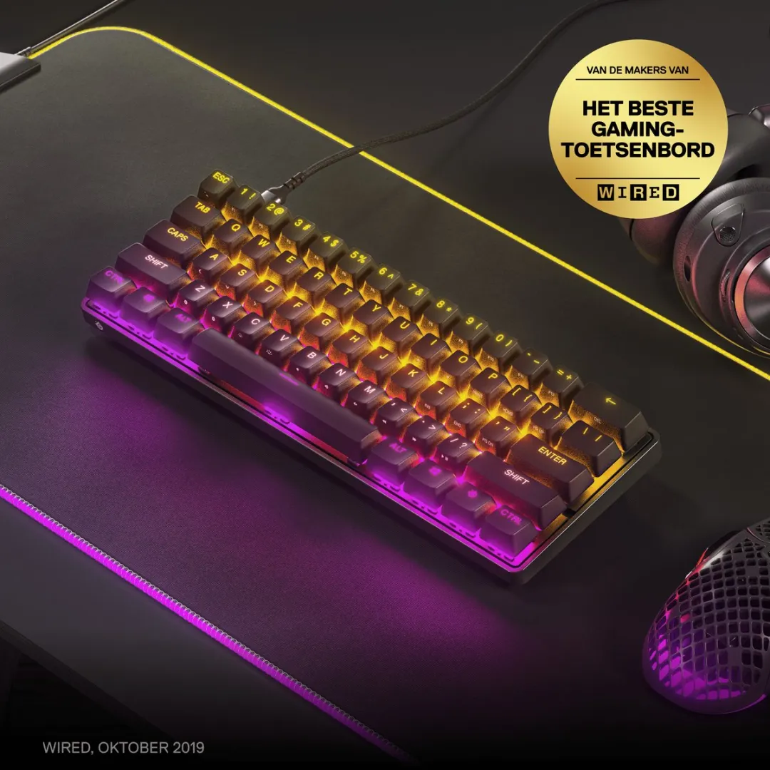 SteelSeries Apex 9 Mini US Qwerty Mechanisch Gaming Keyboard - Zwart
