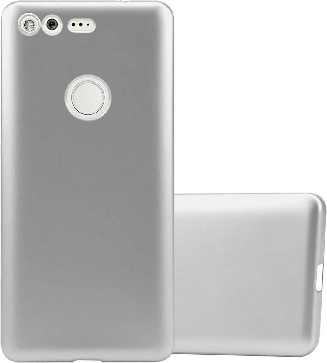 Cadorabo Hoesje geschikt voor Google PIXEL in METALLIC ZILVER