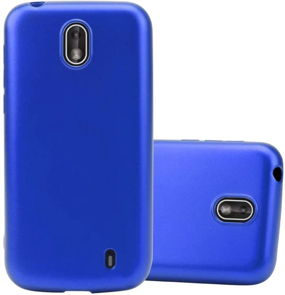 Cadorabo Hoesje geschikt voor Nokia 1 2018 in METAAL BLAUW