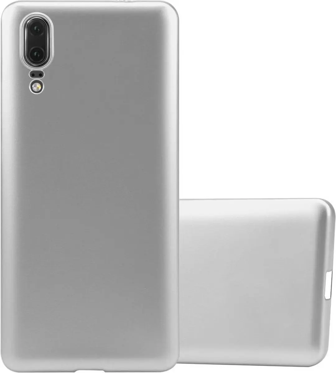 Cadorabo Hoesje geschikt voor Huawei P20 in METALLIC ZILVER