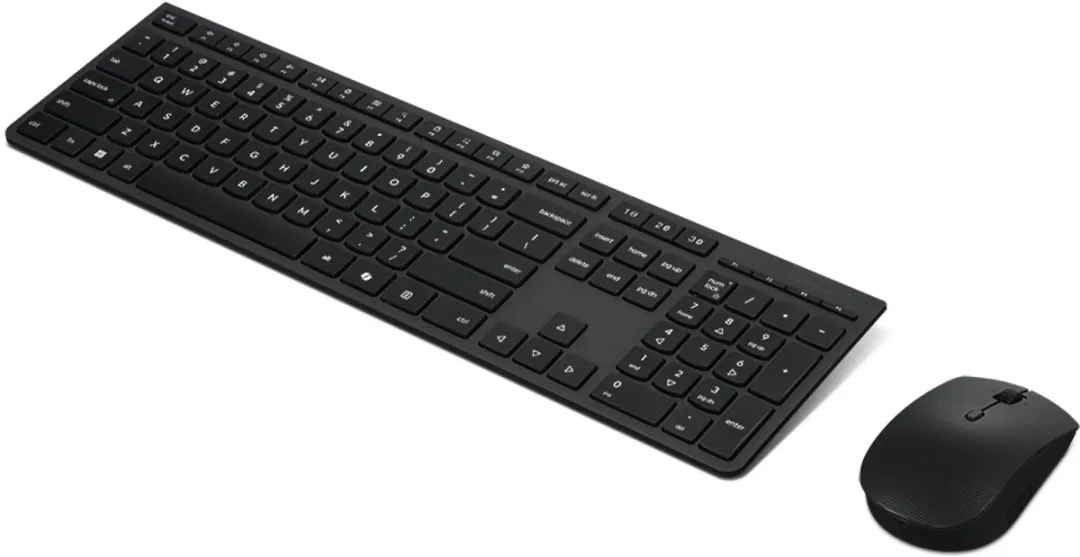Lenovo 4X31R64351 Draadloos Toetsenbord + Muis - Zwart