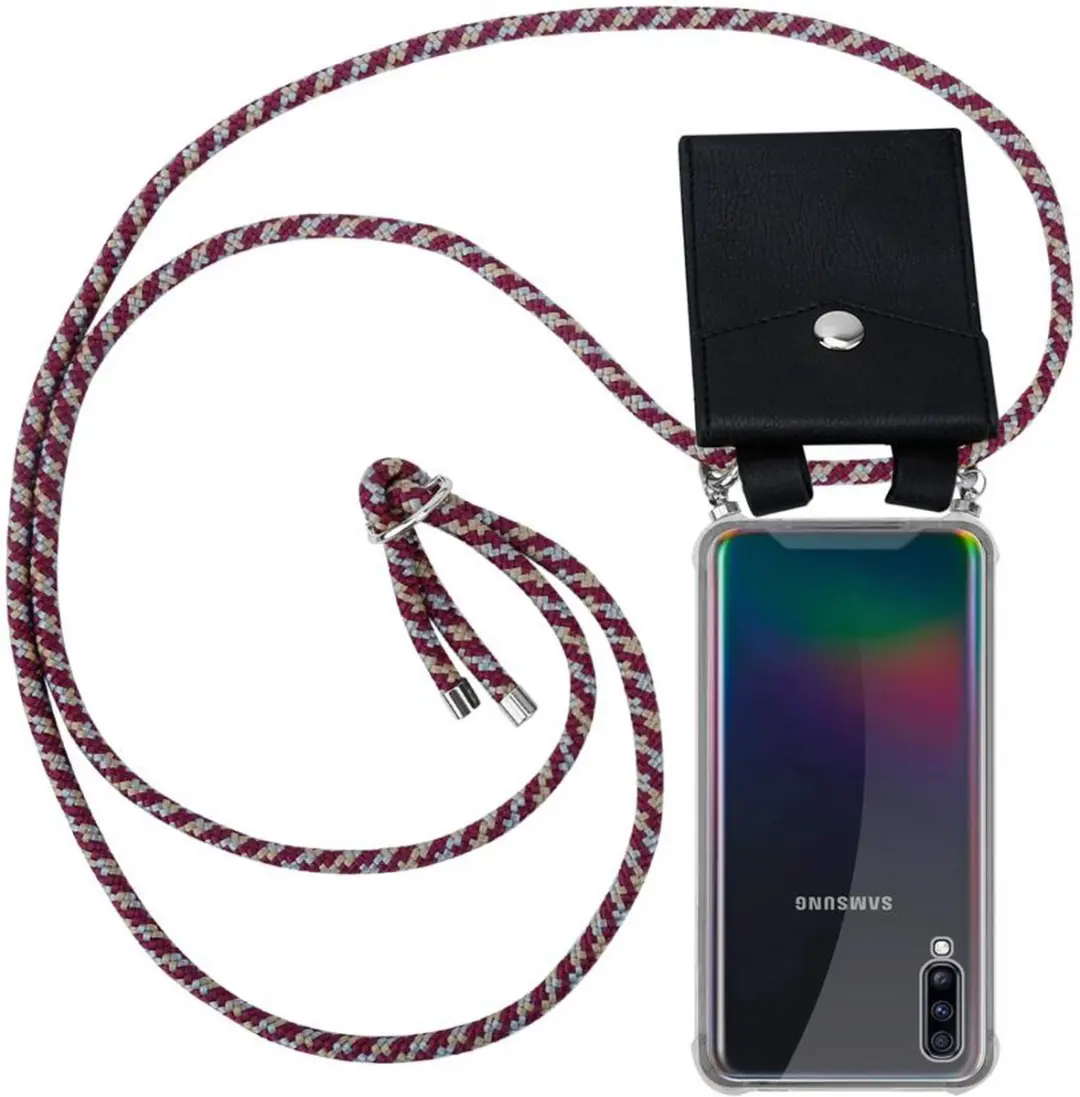 Cadorabo Hoesje geschikt voor Samsung Galaxy A70 / A70s in ROOD GEEL WIT