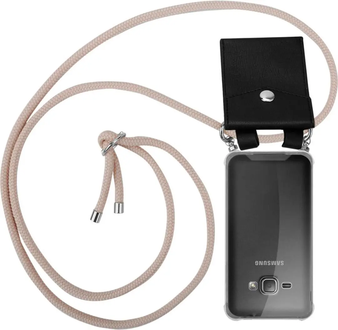 Cadorabo Hoesje geschikt voor Samsung Galaxy J1 2016 in PEARLY ROSE GOUD