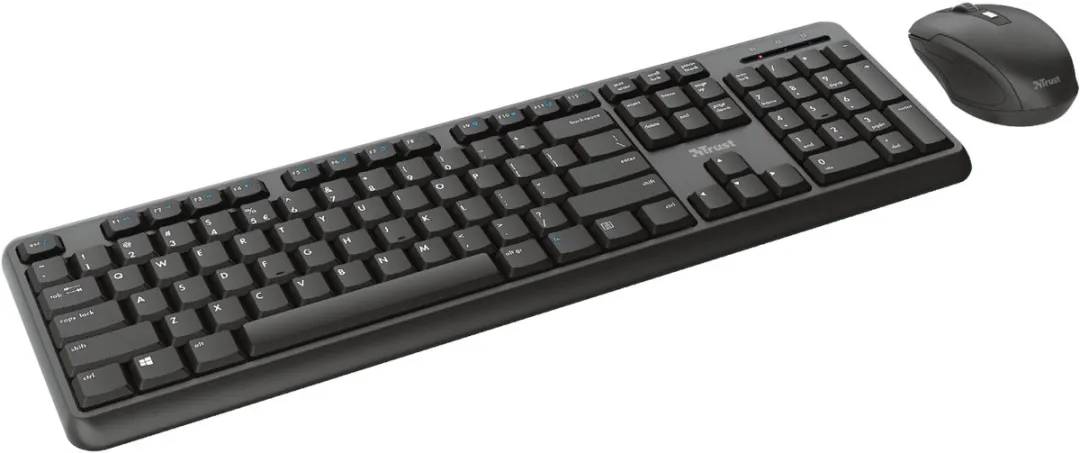 Trust Ody Draadloos Toetsenbord & Muis 23944 - Spaans QWERTY - Zwart