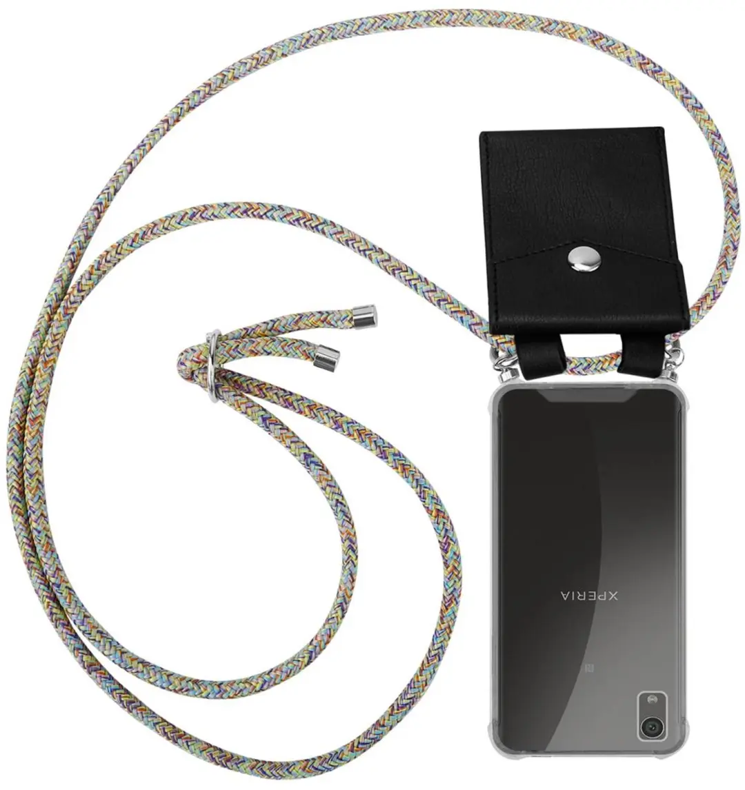 Cadorabo Hoesje geschikt voor Sony Xperia XA1 PLUS in REGENBOOG