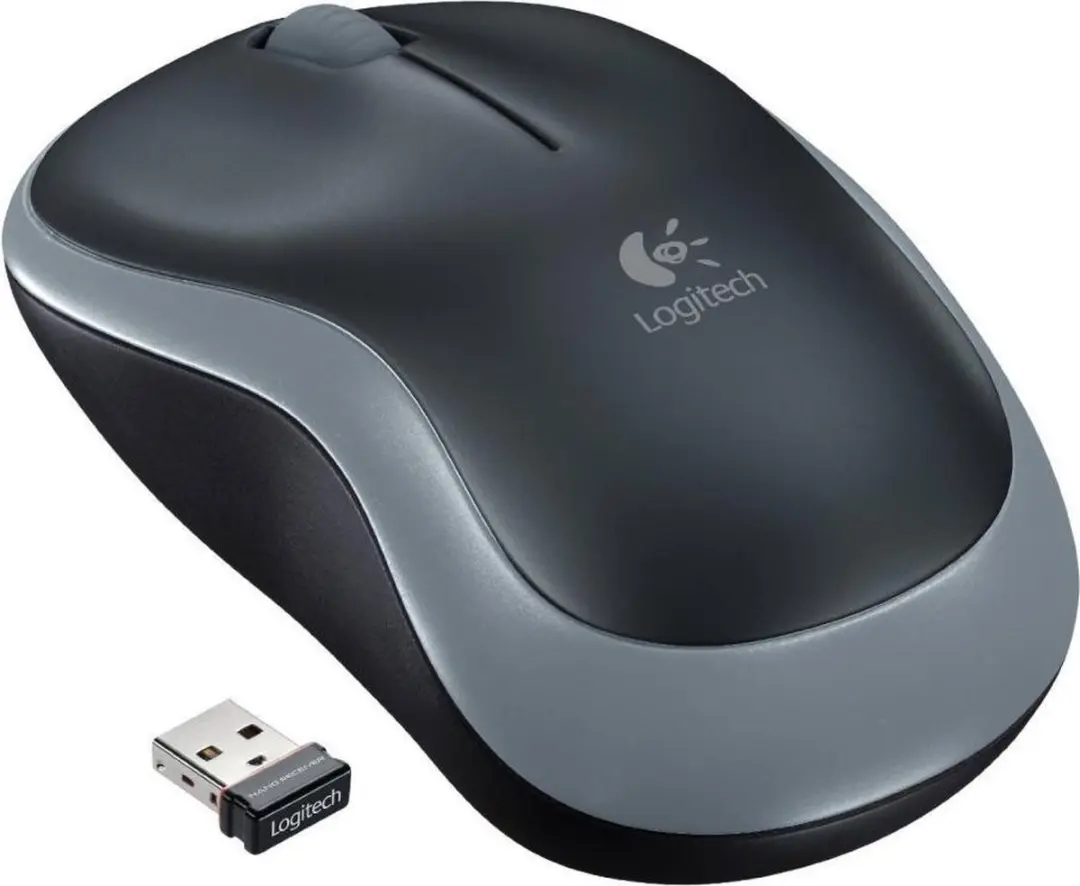 Logitech M185 Draadloze Muis - Grijs