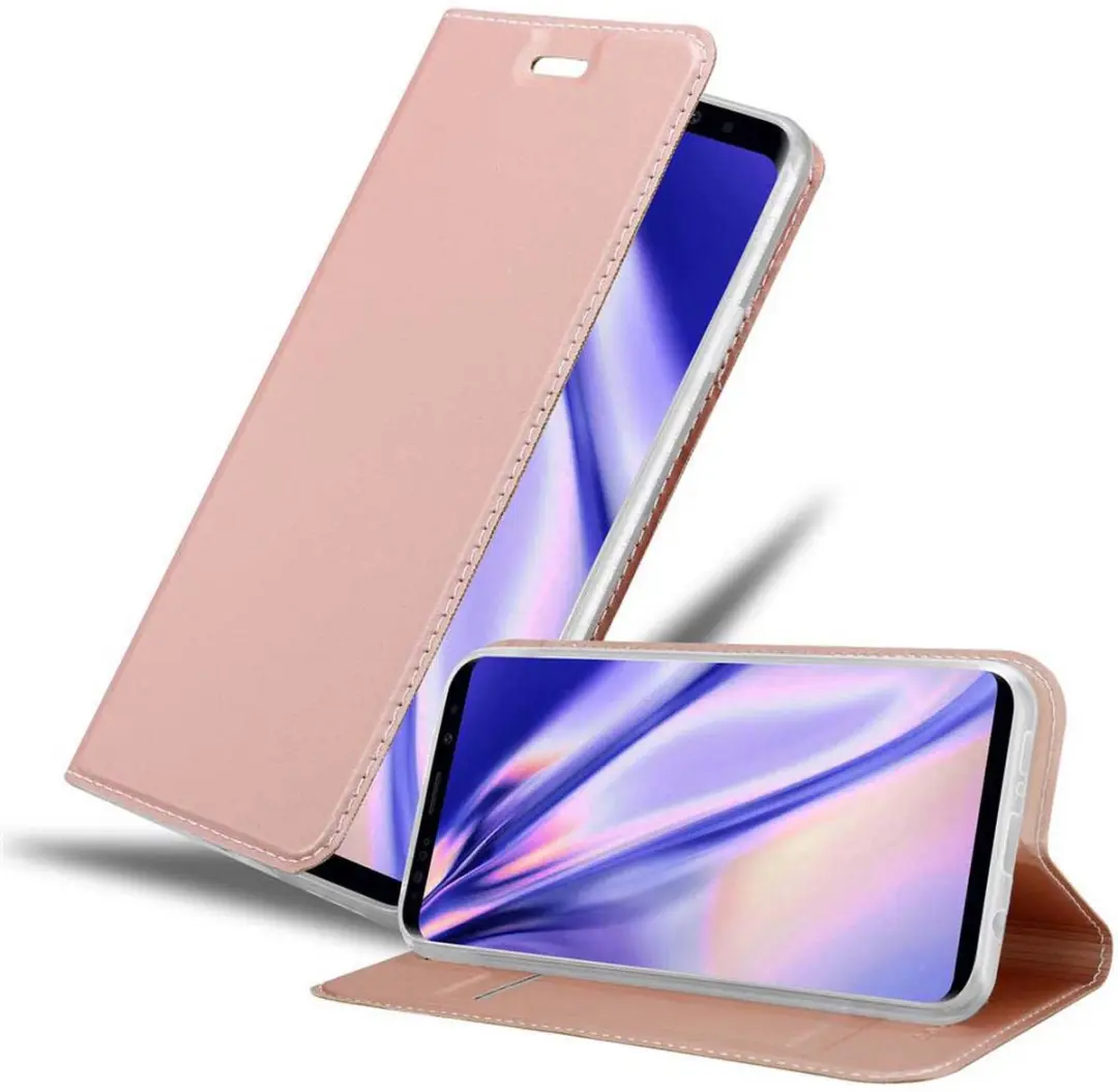 Cadorabo Hoesje geschikt voor Samsung Galaxy S9 PLUS in CLASSY ROSE GOUD