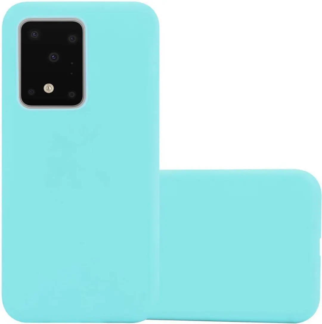 Cadorabo Hoesje geschikt voor Samsung Galaxy S20 ULTRA in CANDY BLAUW