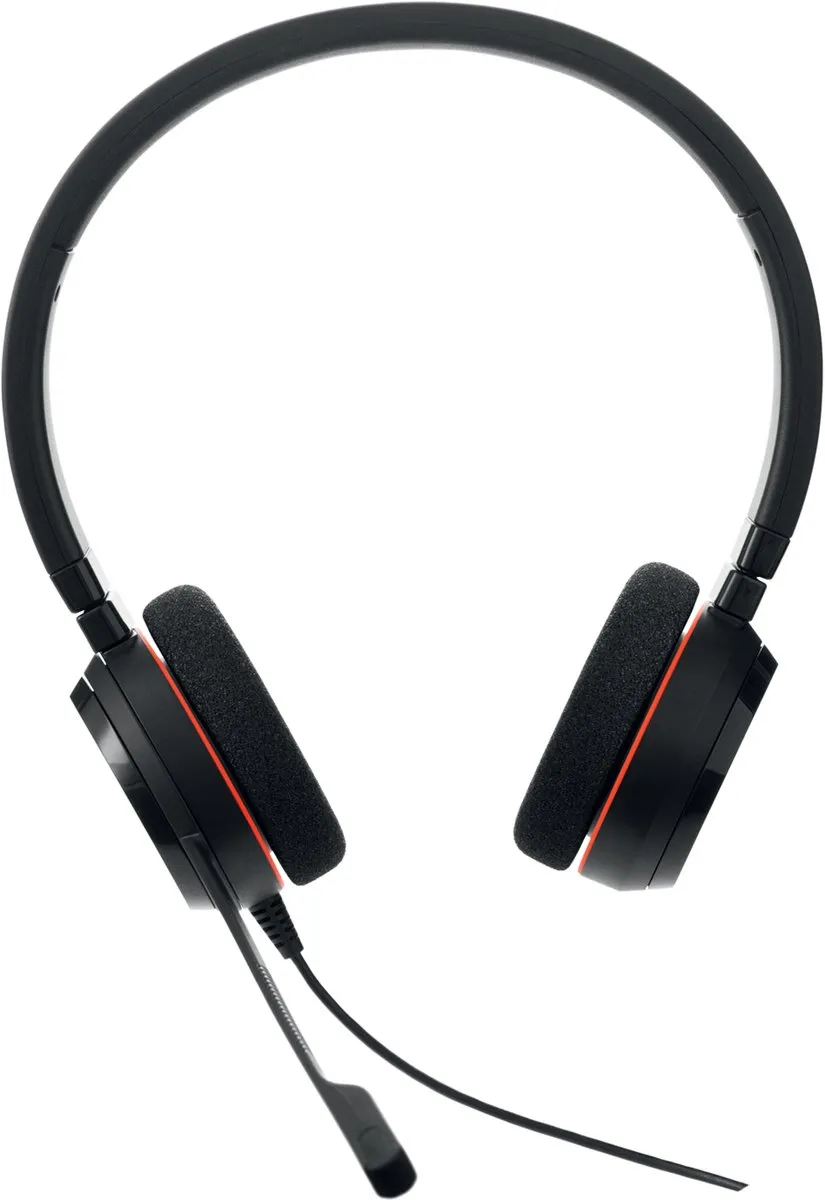 Jabra Evolve 20 Headset - Bedraad - USB Type-C/Type-A - Zwart