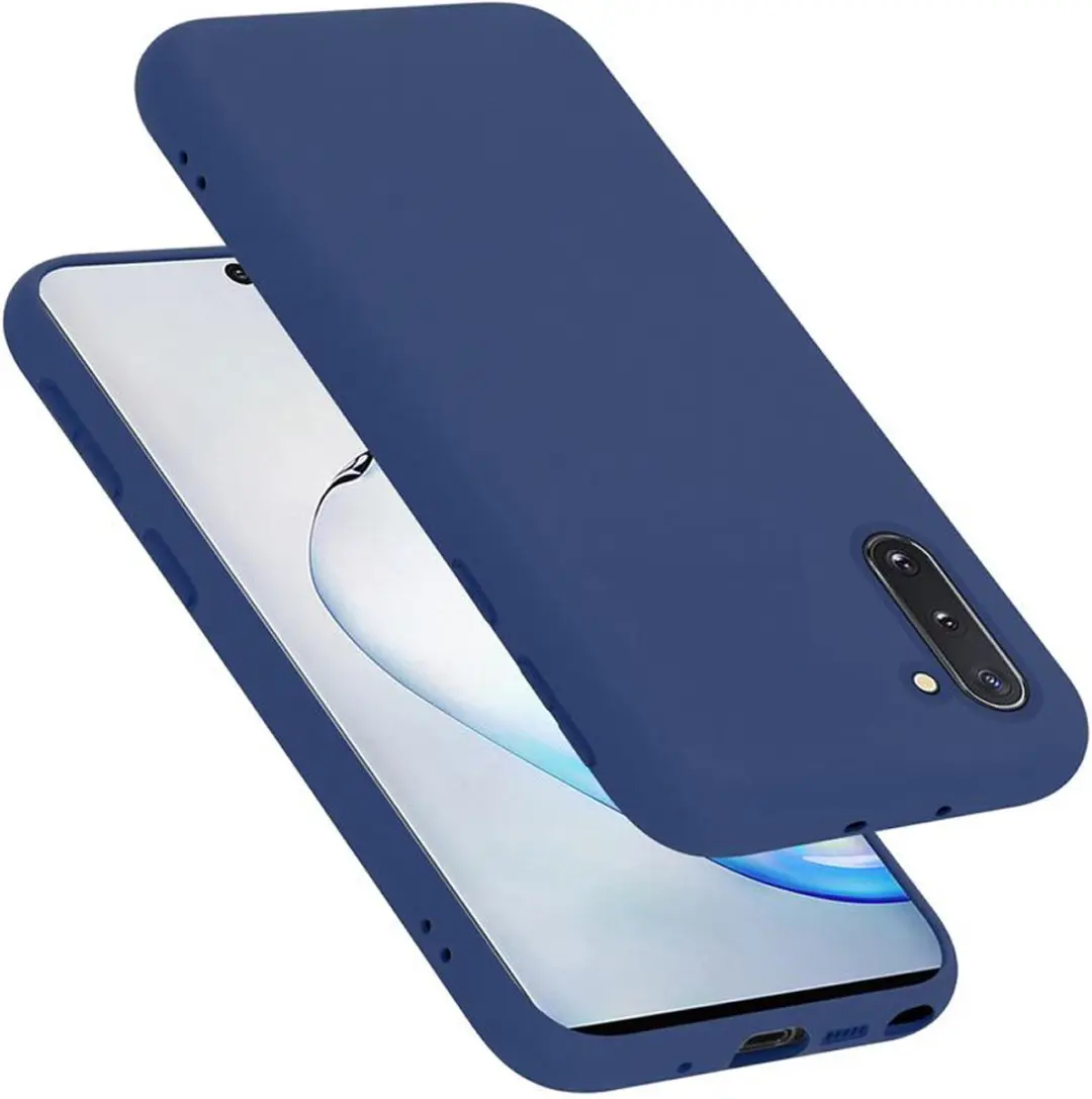 Cadorabo Hoesje geschikt voor Samsung Galaxy NOTE 10 in LIQUID BLAUW