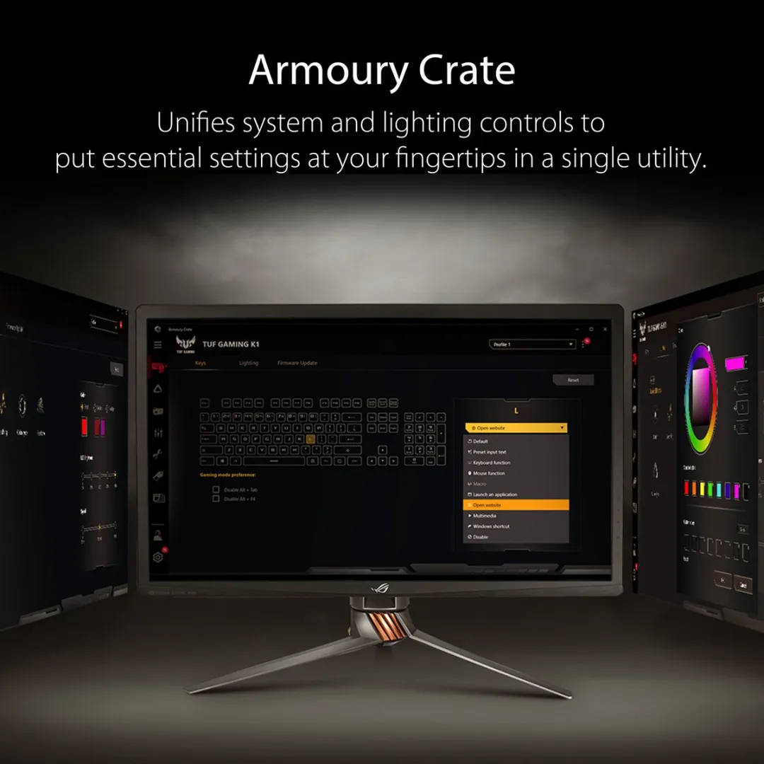ASUS TUF Gaming K1 Toetsenbord - Zwart - RGB