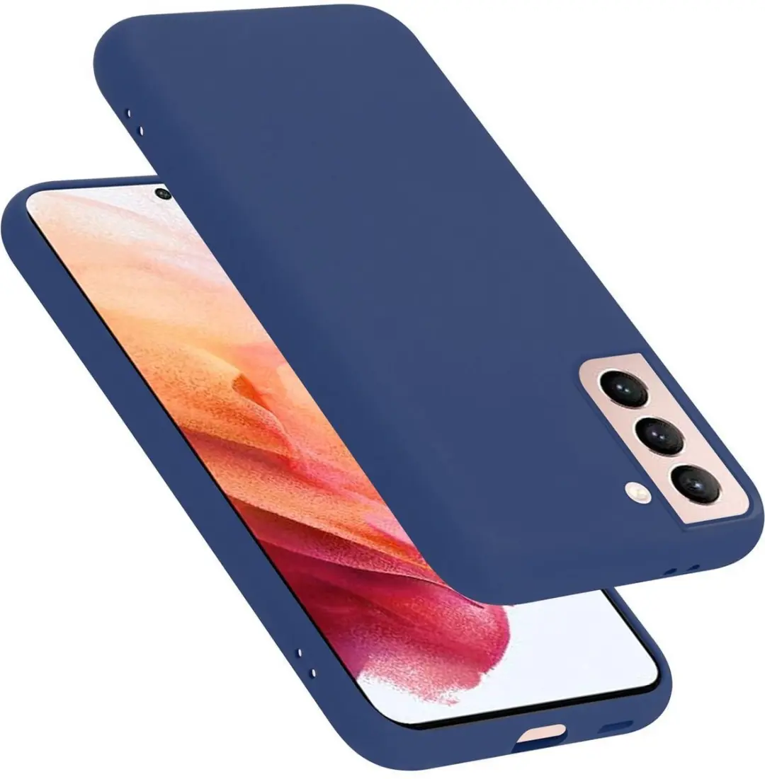 Cadorabo Hoesje geschikt voor Samsung Galaxy S21 5G in LIQUID BLAUW