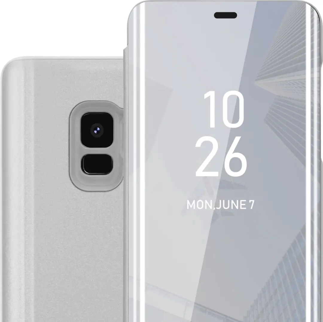 Cadorabo Hoesje geschikt voor Samsung Galaxy S9 in AGAAT ZILVER