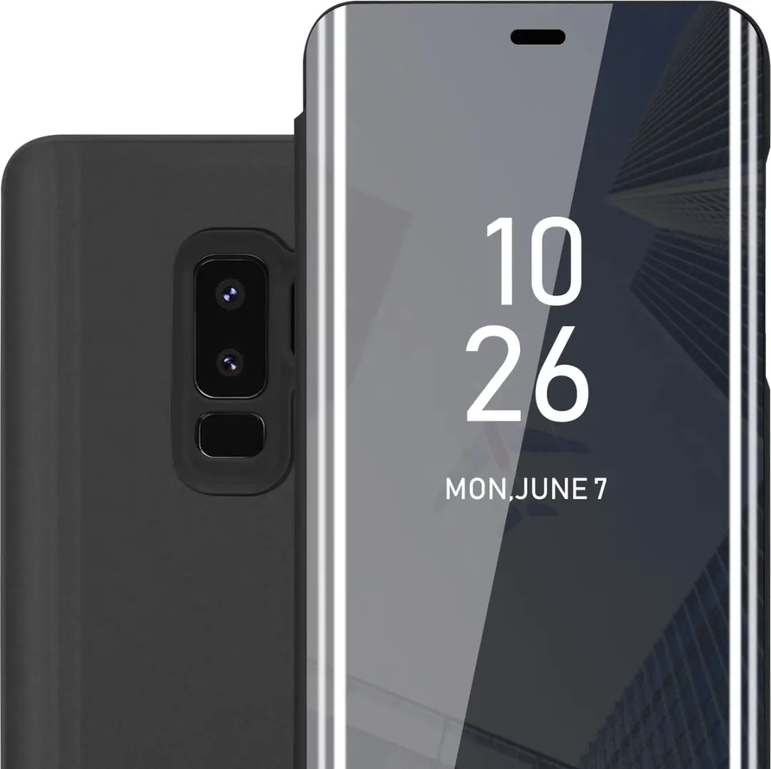 Cadorabo Hoesje geschikt voor Samsung Galaxy S9 PLUS in TOERMALIJN ZWART