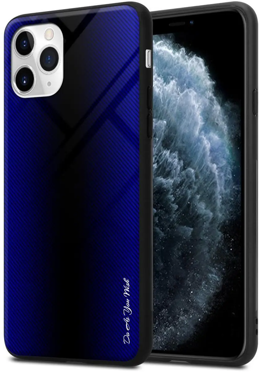 Cadorabo Hoesje geschikt voor Apple iPhone 11 PRO MAX in KOBALT PAARS