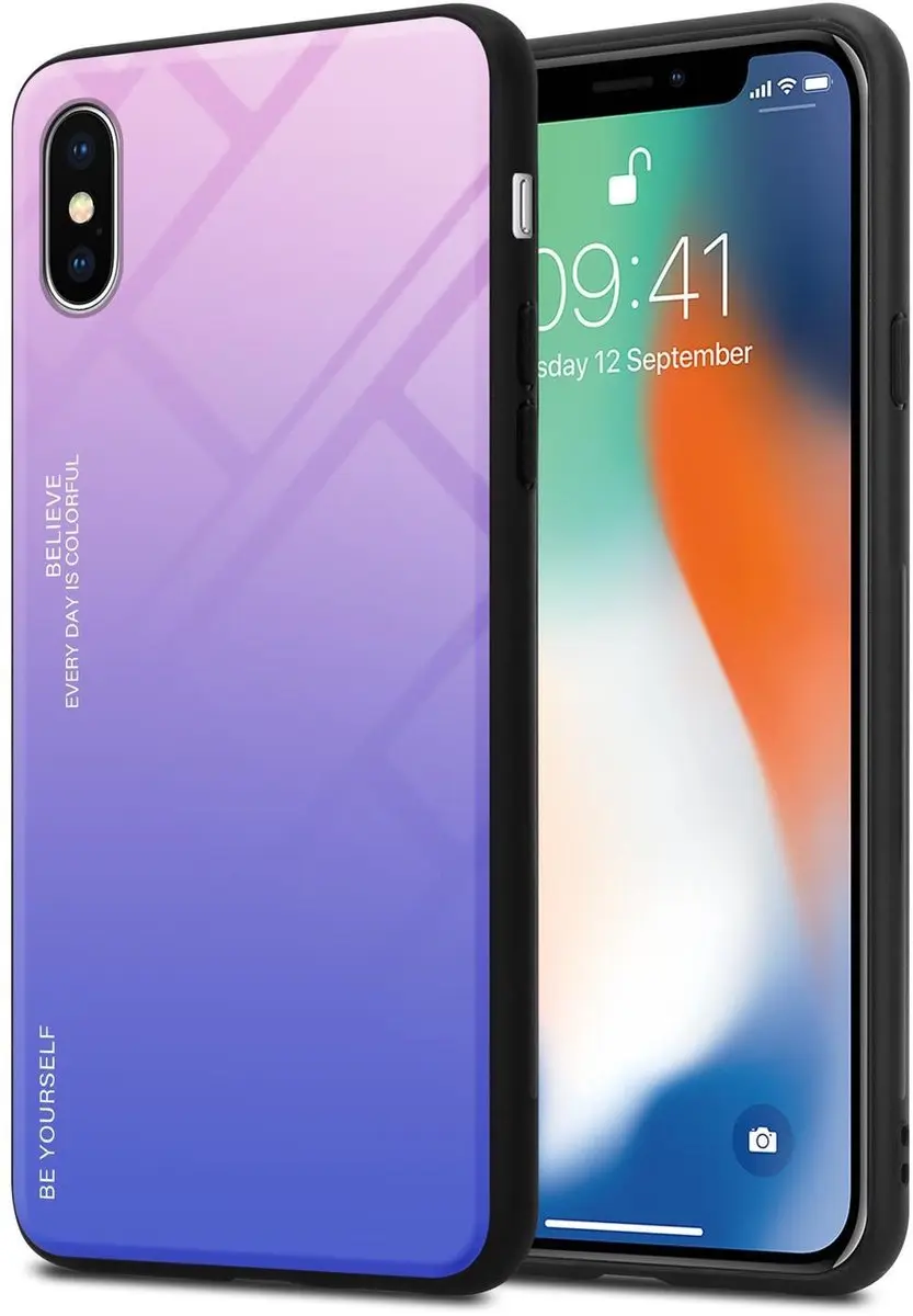 Cadorabo Hoesje geschikt voor Apple iPhone X / XS in ROZE