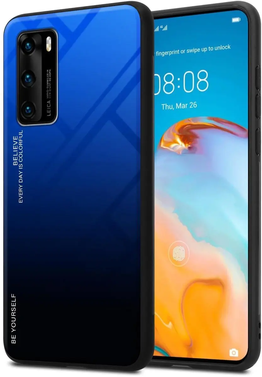 Cadorabo Hoesje geschikt voor Huawei P40 in BLAUW