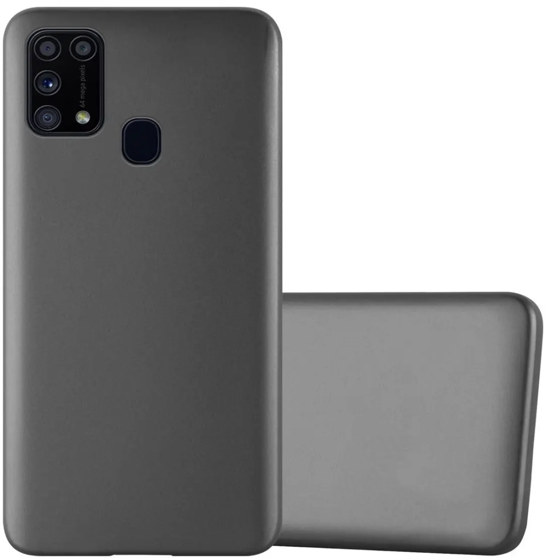 Cadorabo Hoesje geschikt voor Samsung Galaxy M31 in METALLIC GRIJS