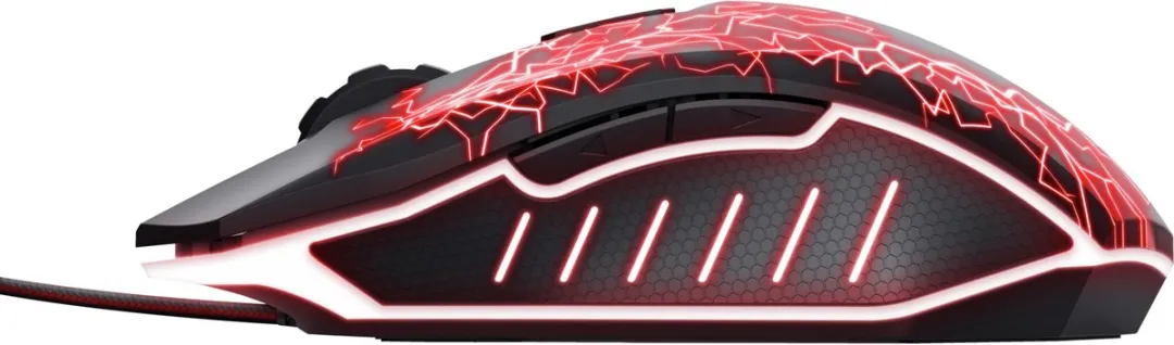 Trust GXT 105X Izza Gaming Muis - Bedraad - 4000 DPI - Zwart