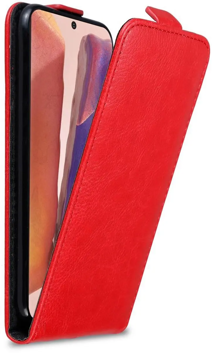 Cadorabo Hoesje geschikt voor Samsung Galaxy NOTE 20 in APPEL ROOD