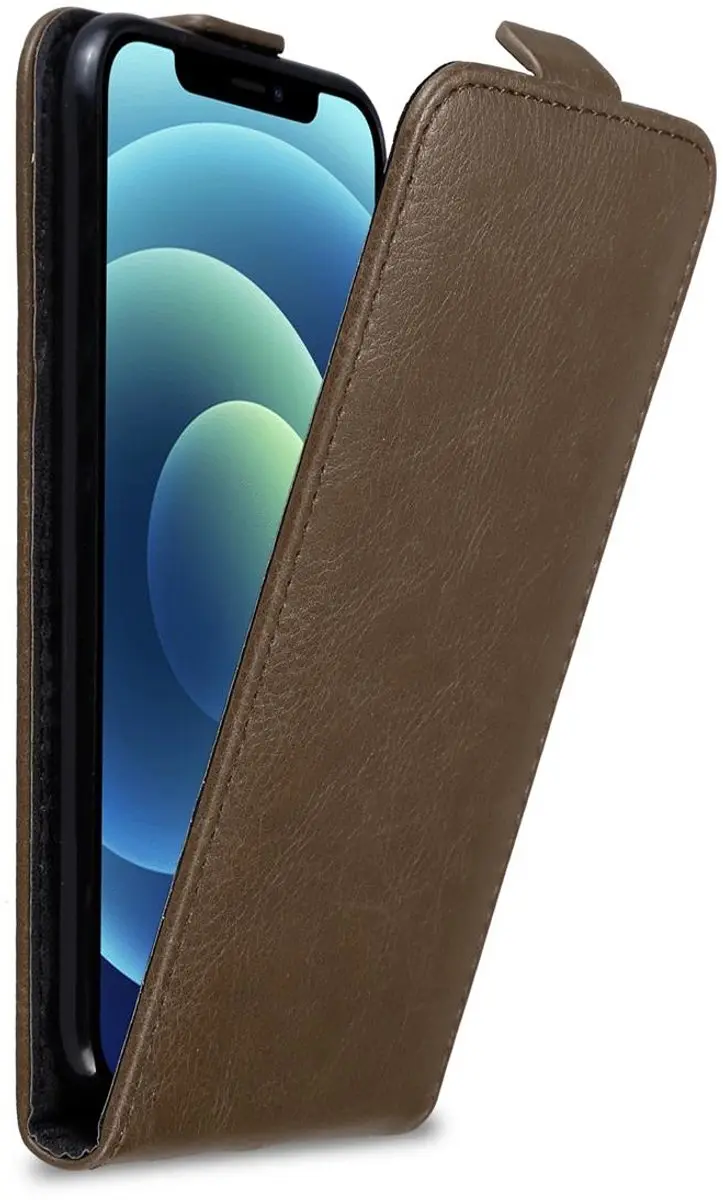 Cadorabo Hoesje geschikt voor Apple iPhone 12 / 12 PRO in KOFFIE BRUIN