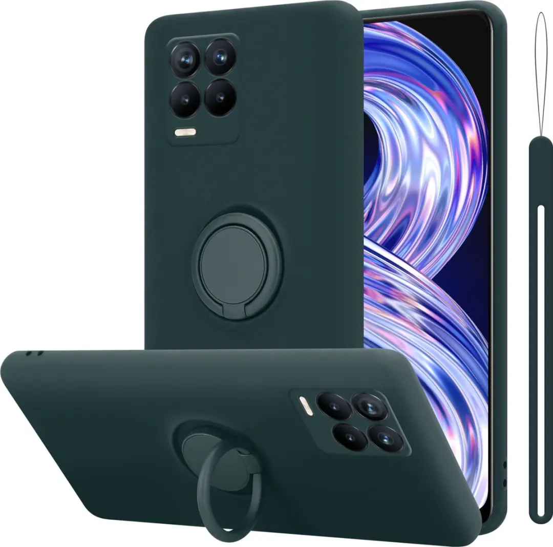 Cadorabo Hoesje geschikt voor Realme 8 4G / 8 PRO in LIQUID GROEN