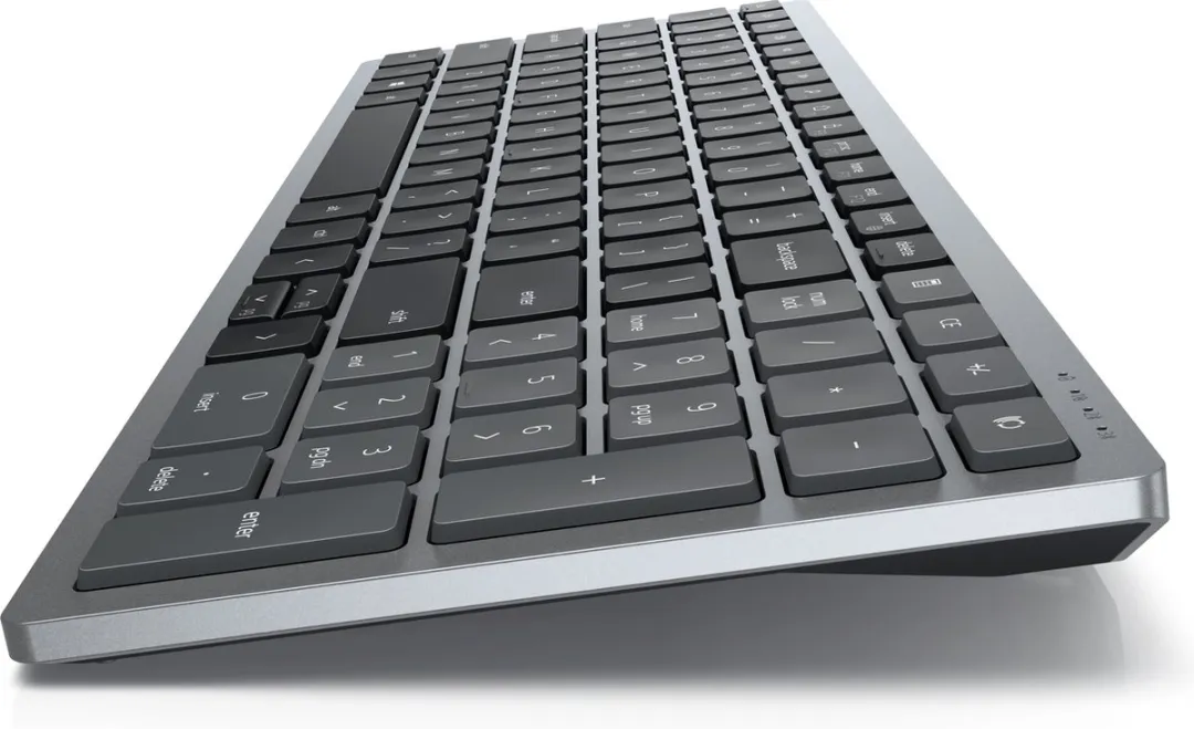 Dell KB740 Draadloos Toetsenbord RF+Bluetooth US QWERTY - Grijs/Zwart