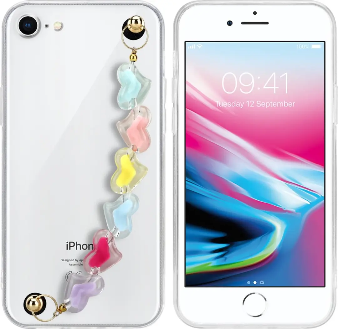 Cadorabo Hoesje geschikt voor Apple iPhone 7 / 7S / 8 / SE 2020 in Transparant m