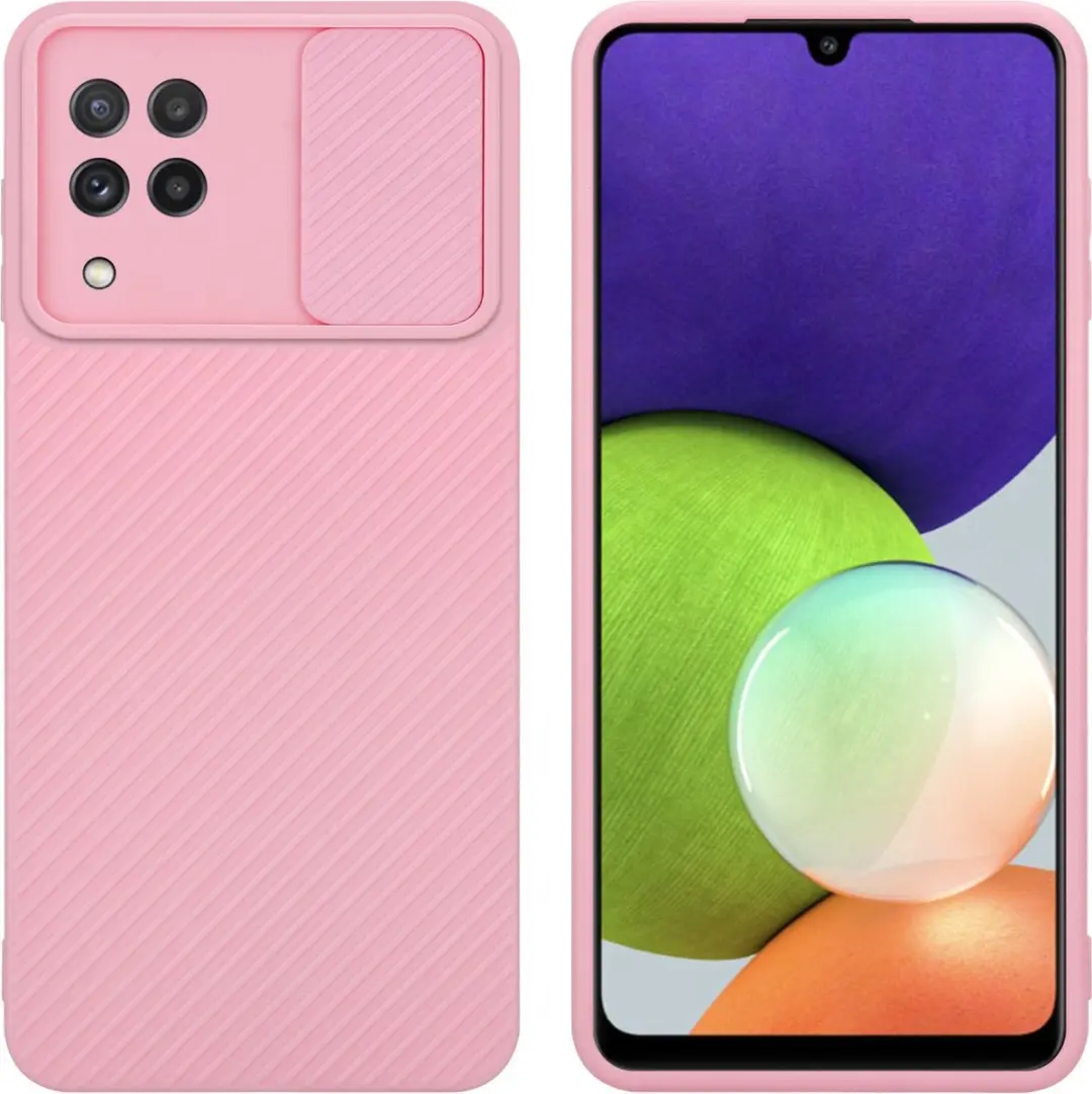 Cadorabo Hoesje geschikt voor Samsung Galaxy A22 4G in Bonbon Roze