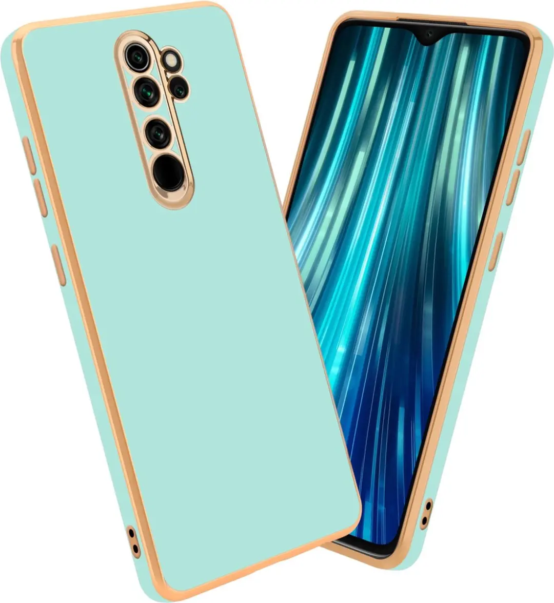 Cadorabo Hoesje geschikt voor Xiaomi RedMi NOTE 8 PRO in Glossy Mintgroen
