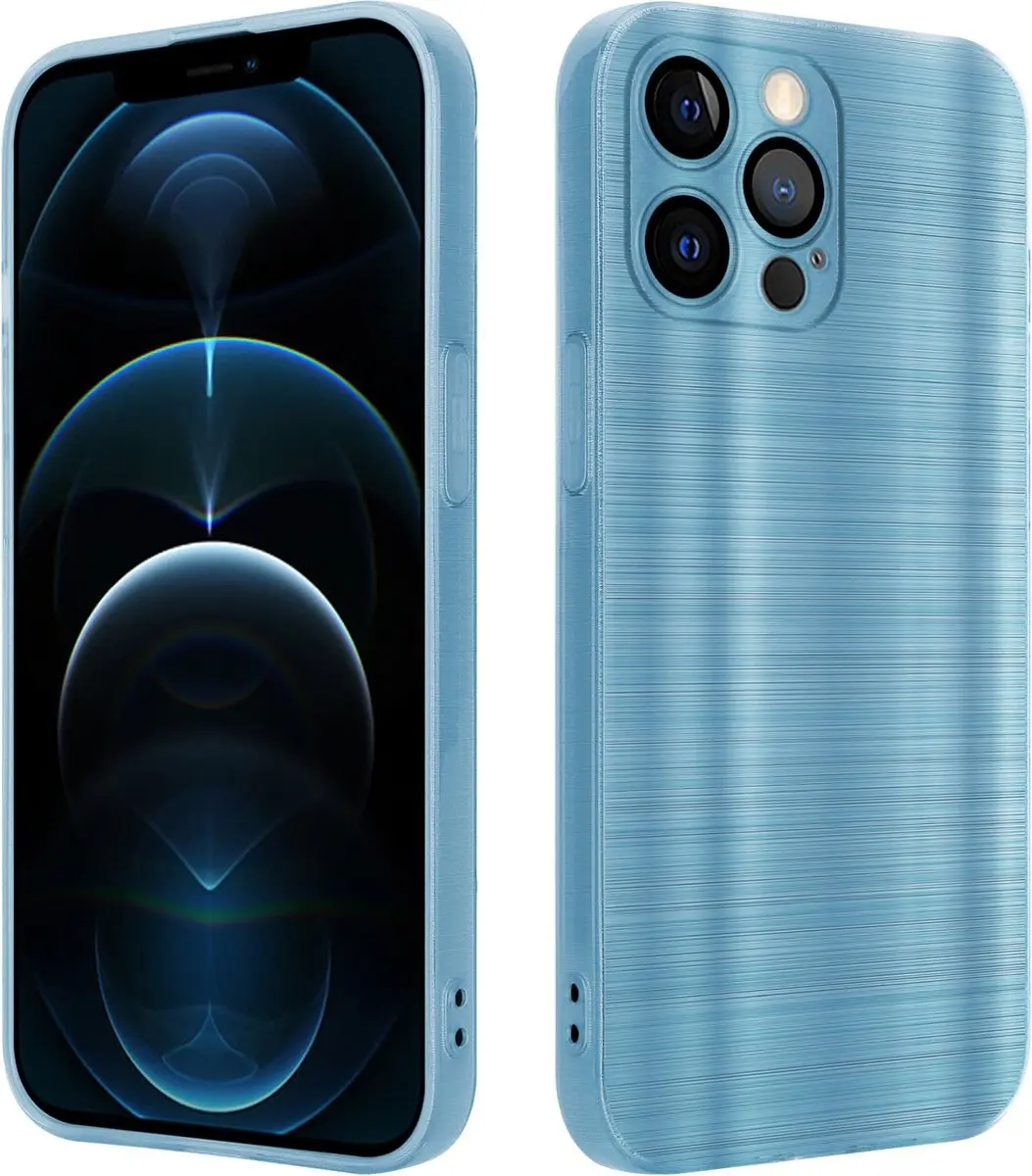 Cadorabo Hoesje geschikt voor Apple iPhone 12 PRO in Brushed Turqoise