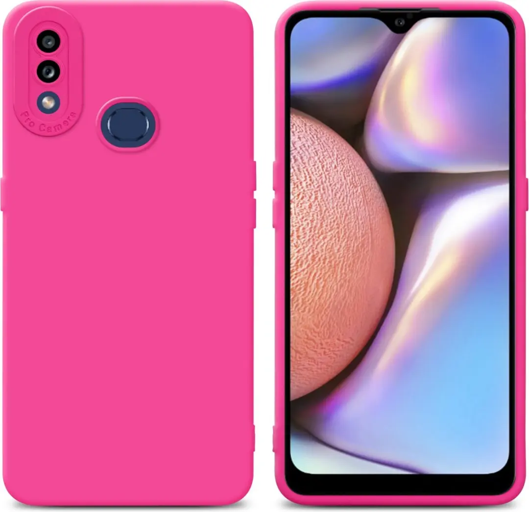 Cadorabo Hoesje geschikt voor Samsung Galaxy A10s / M01s in FLUID HOTPINK