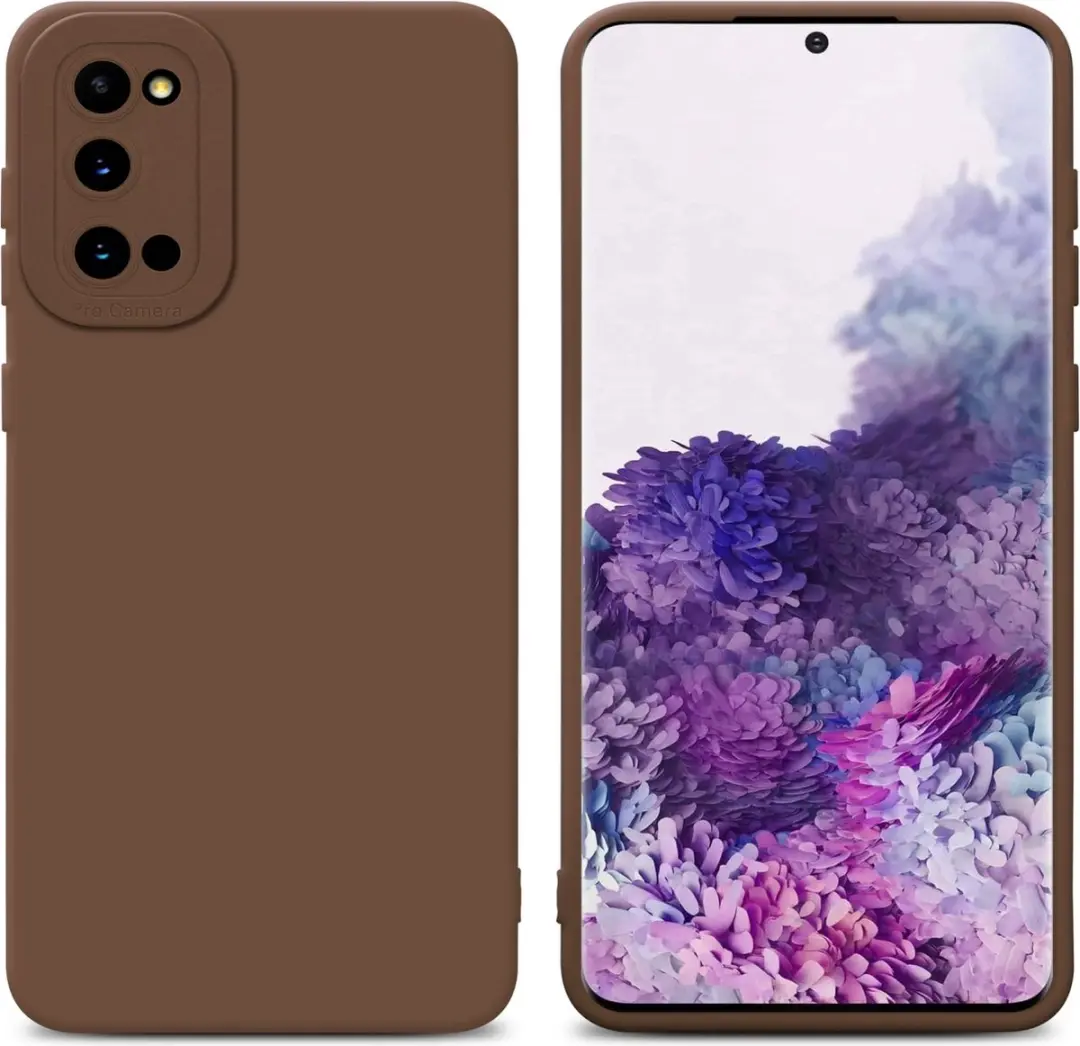Cadorabo Hoesje geschikt voor Samsung Galaxy S20 in FLUID BRUIN